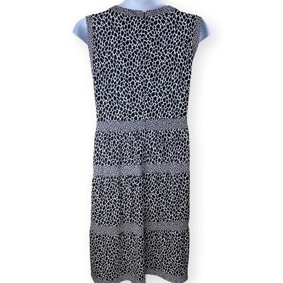 Michael Kors Animal Print Keyhole Midi Dress 2X - Picture 5 of 10